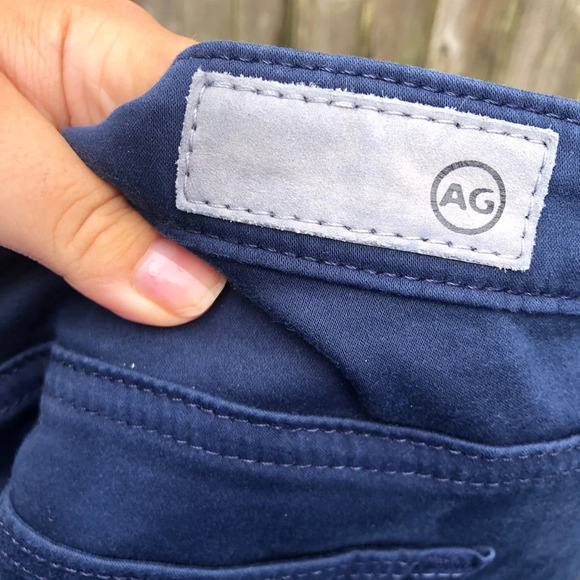 AG ADRIANO GOLDSCHMIED THE PRIMA NAVY BKUE MID RISE CIGARETTE PANTS - Picture 7 of 9